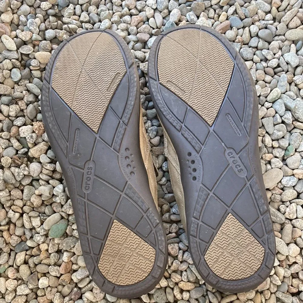 Men’s Crocs Canvas Lightweight Loafer Slip On Shoes Sneakers Size 13